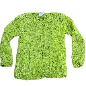 Olsen Collection Vibrant Green Crew Neck  Sweater